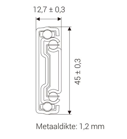 ladegeleider 350 mm